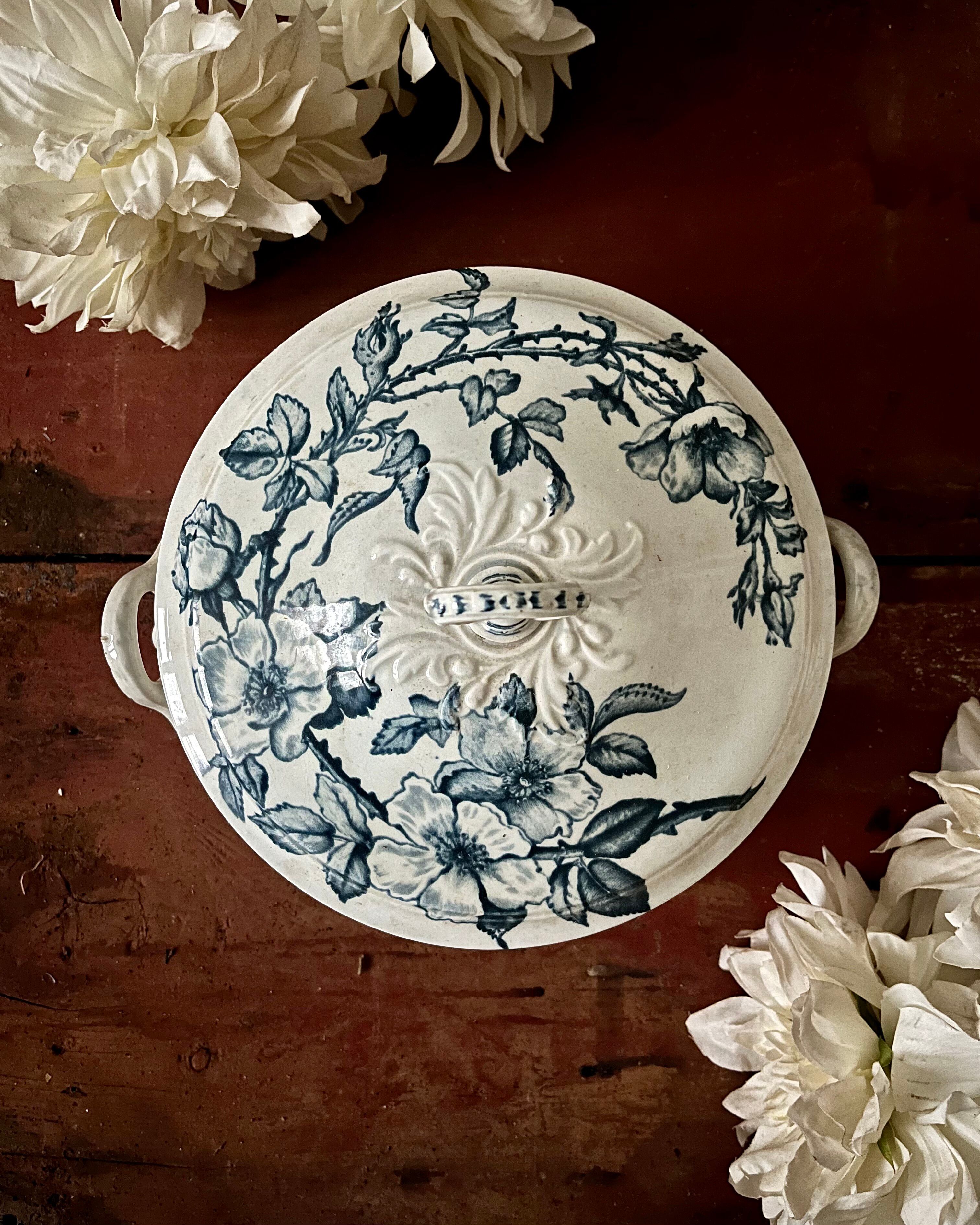 Antique ironstone soup tureen