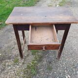 Small pine table, 1 drawer