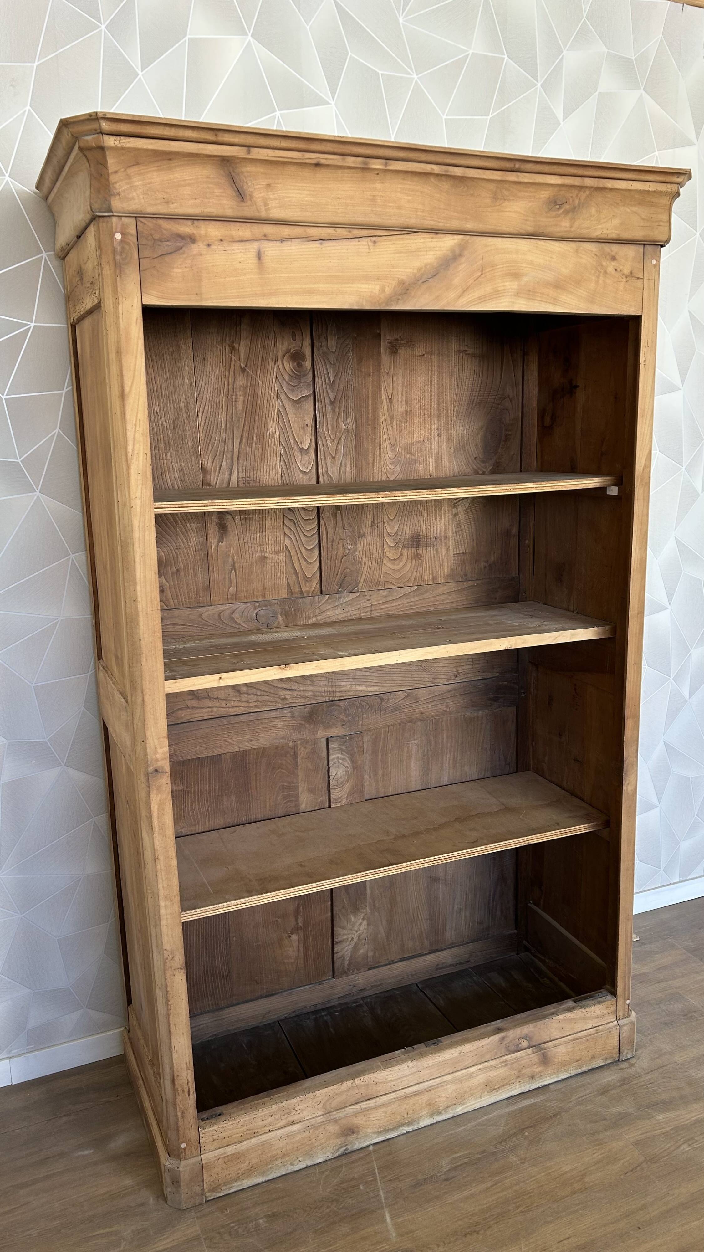 Old solid wood airbrushed wardrobe