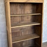 Ancienne armoire bois massif aérogommé