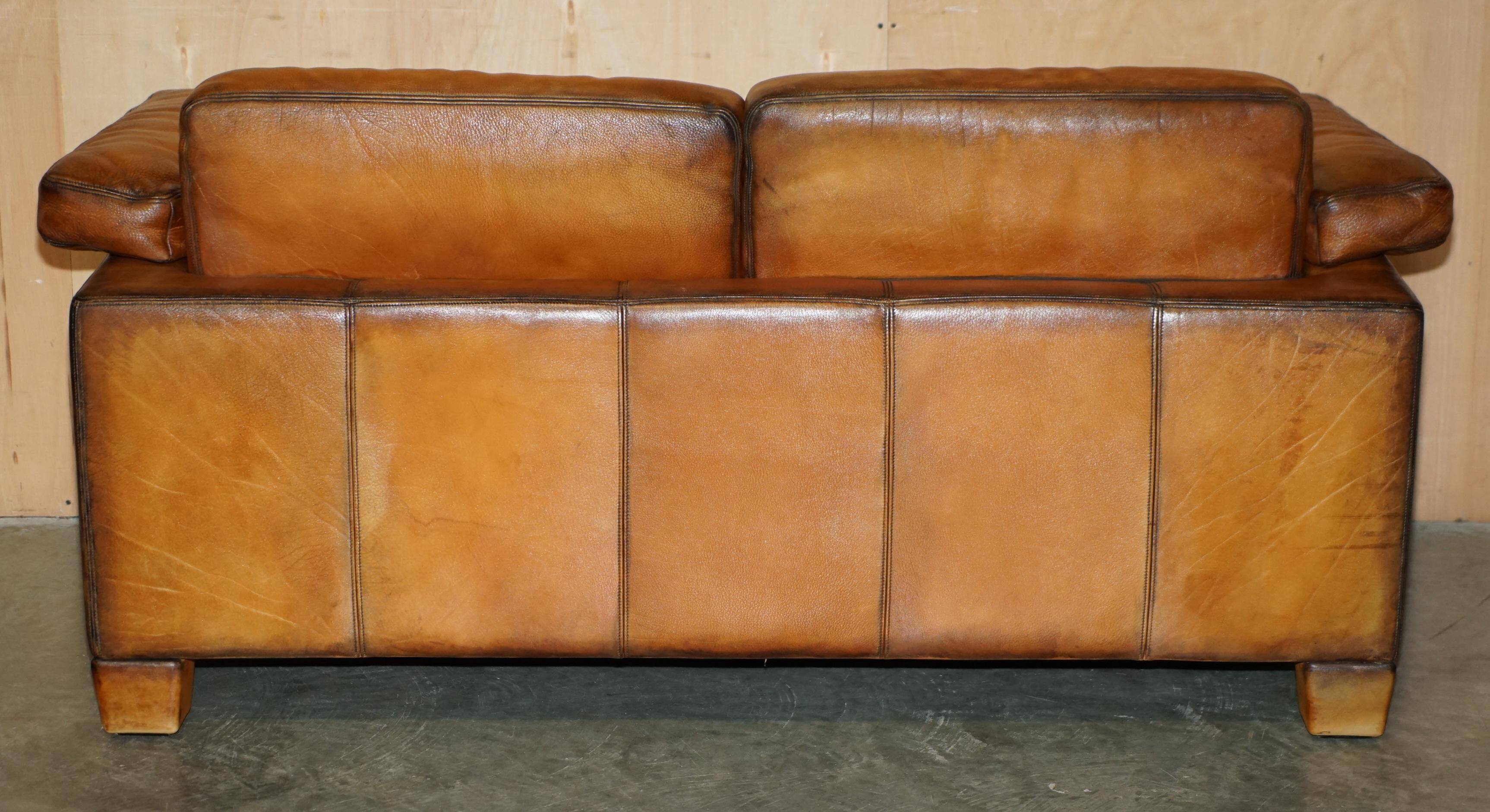 Two-seater canapé De Sede DS17 restored buffalo leather