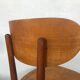 Series of 6 chair baumann scandinavian beech spirit 1950 1960 vintage design