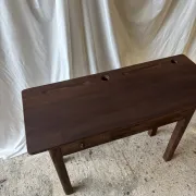 Dark wood secretary desk