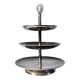 Small mute servant in vintage/old silver metal with 3 trays