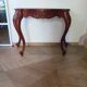 Console with curved legs - mahogany - Louis XV style - carved wood