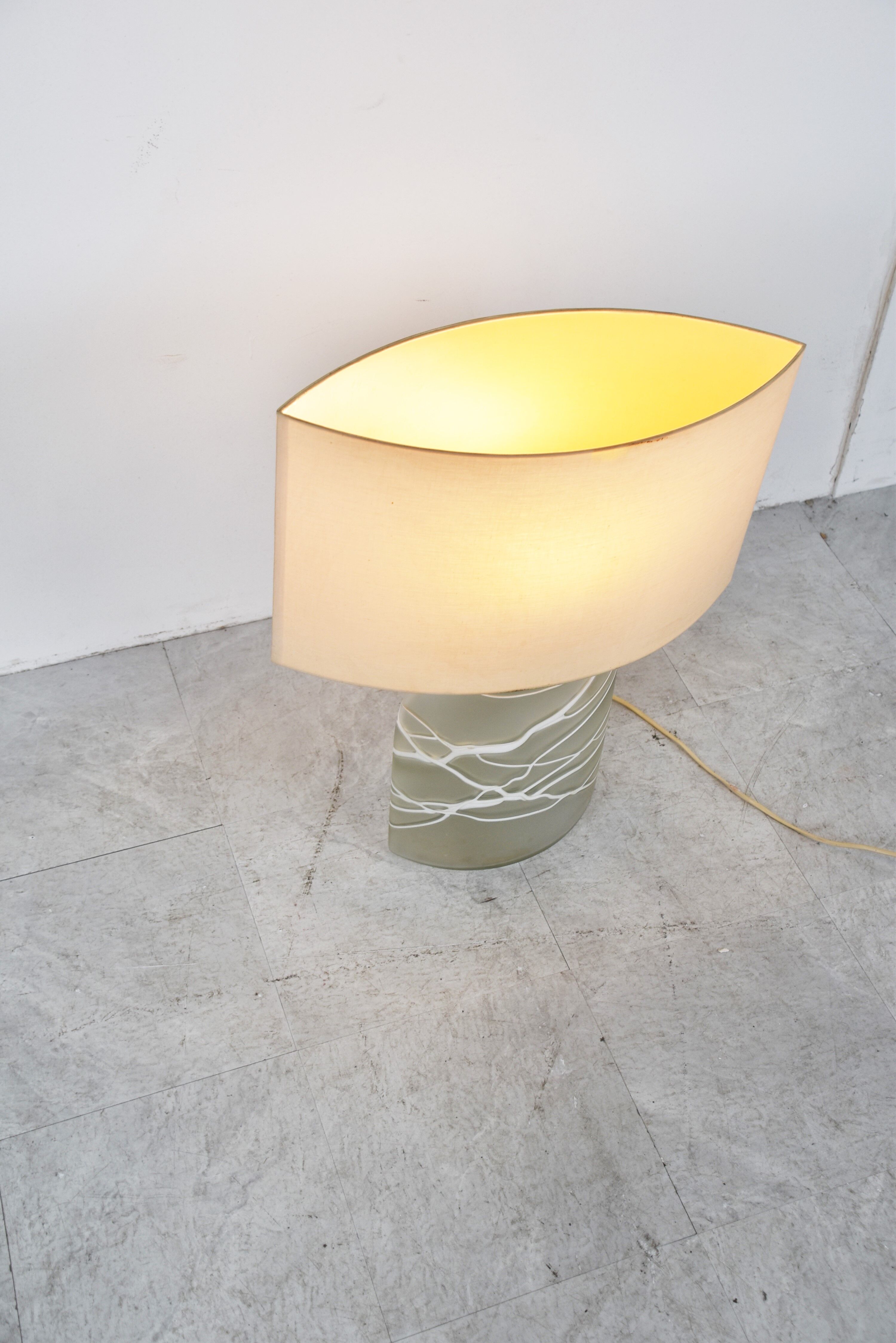 Glass table lamp by Peil and Putzler, 1960s
