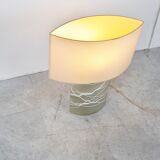 Glass table lamp by Peil and Putzler, 1960s