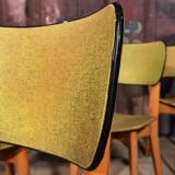 Lot of 6 chairs compass feet 1970