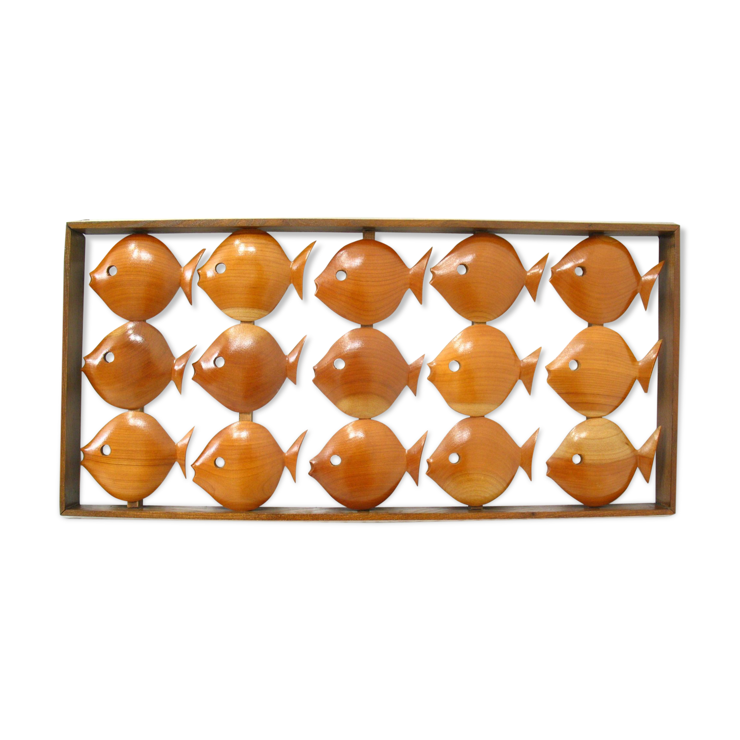 Wall decoration in teak, Denmark 70