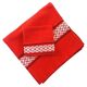 Set de nappe et 6 serviettes de table Linge de coton basque ancien France 1950