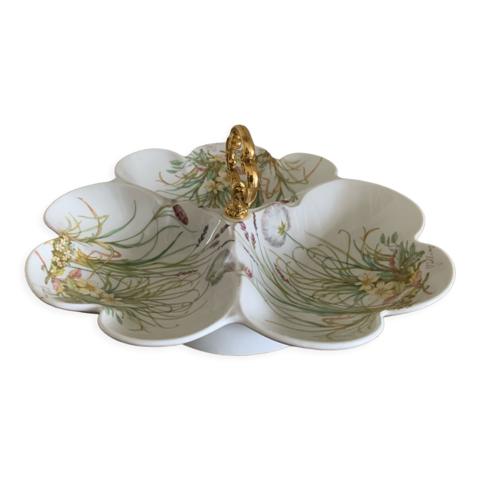Pillivuyt porcelain hors d'oeuvre dish