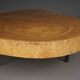 Table basse brutaliste en bois de tronc d'arbre, années 1960