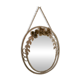 Vintage gold floral mirror