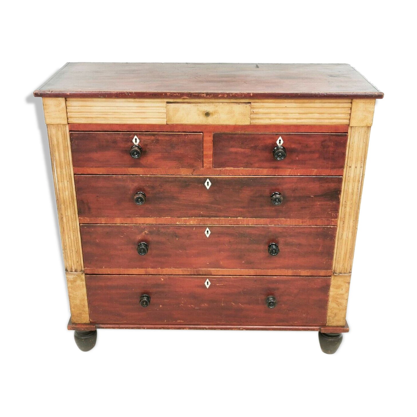 Victorian Scottish Antique Chest Of Drawers