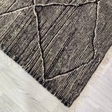 Handmade wool Berber rug 260 X 110 CM