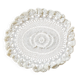 1 napperon au crochet, ovale, vintage ancien