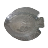 Plat poisson en verre transparent