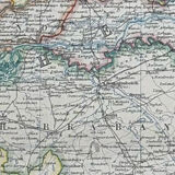 Map of The Netherlands circa 1869 Keith Johnston Royal Atlas