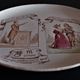 Plate themed horoscopes sign of the scorpion Creil and Montereau End 19th