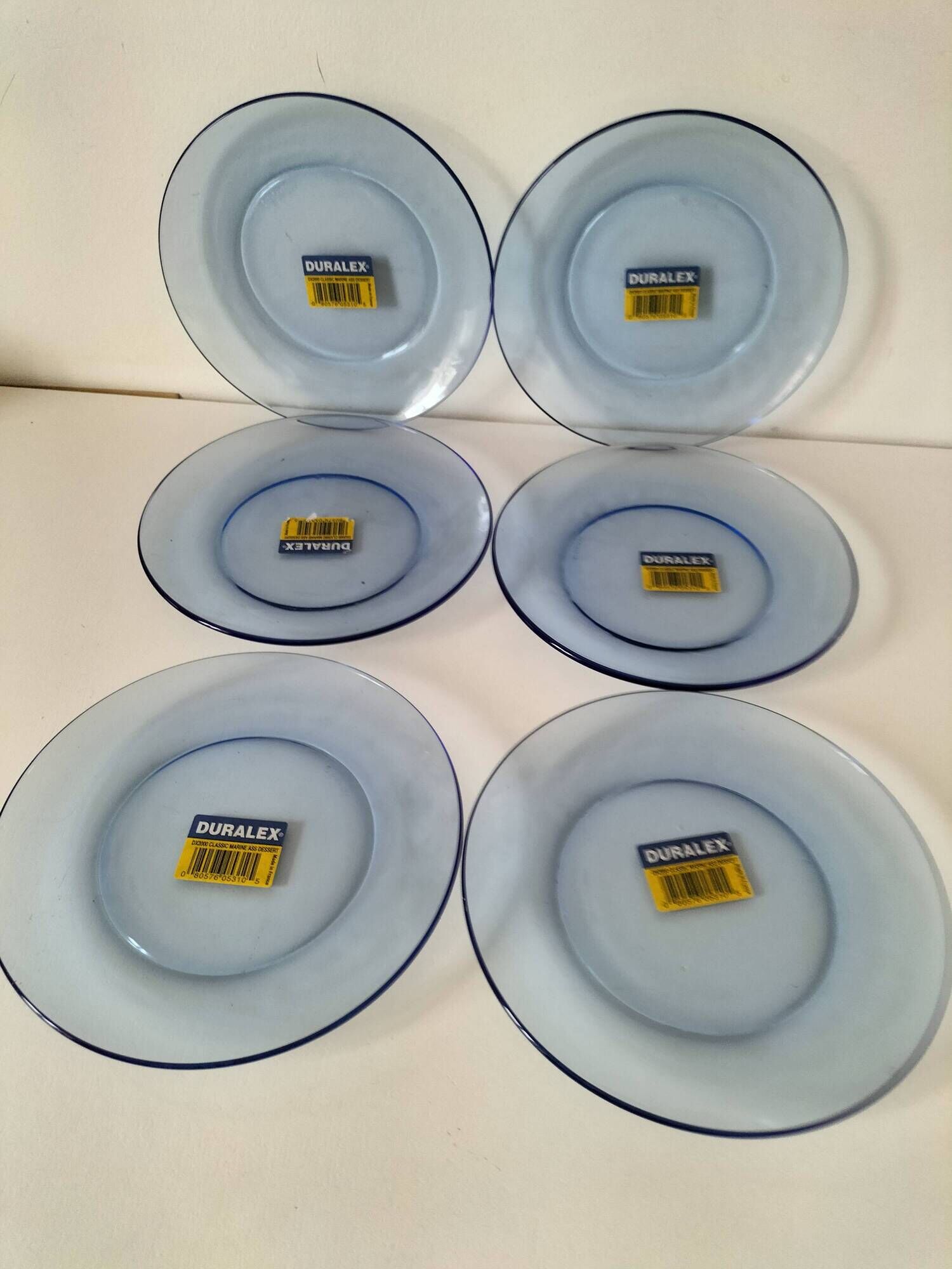 6 Duralex dessert plates – new with tags