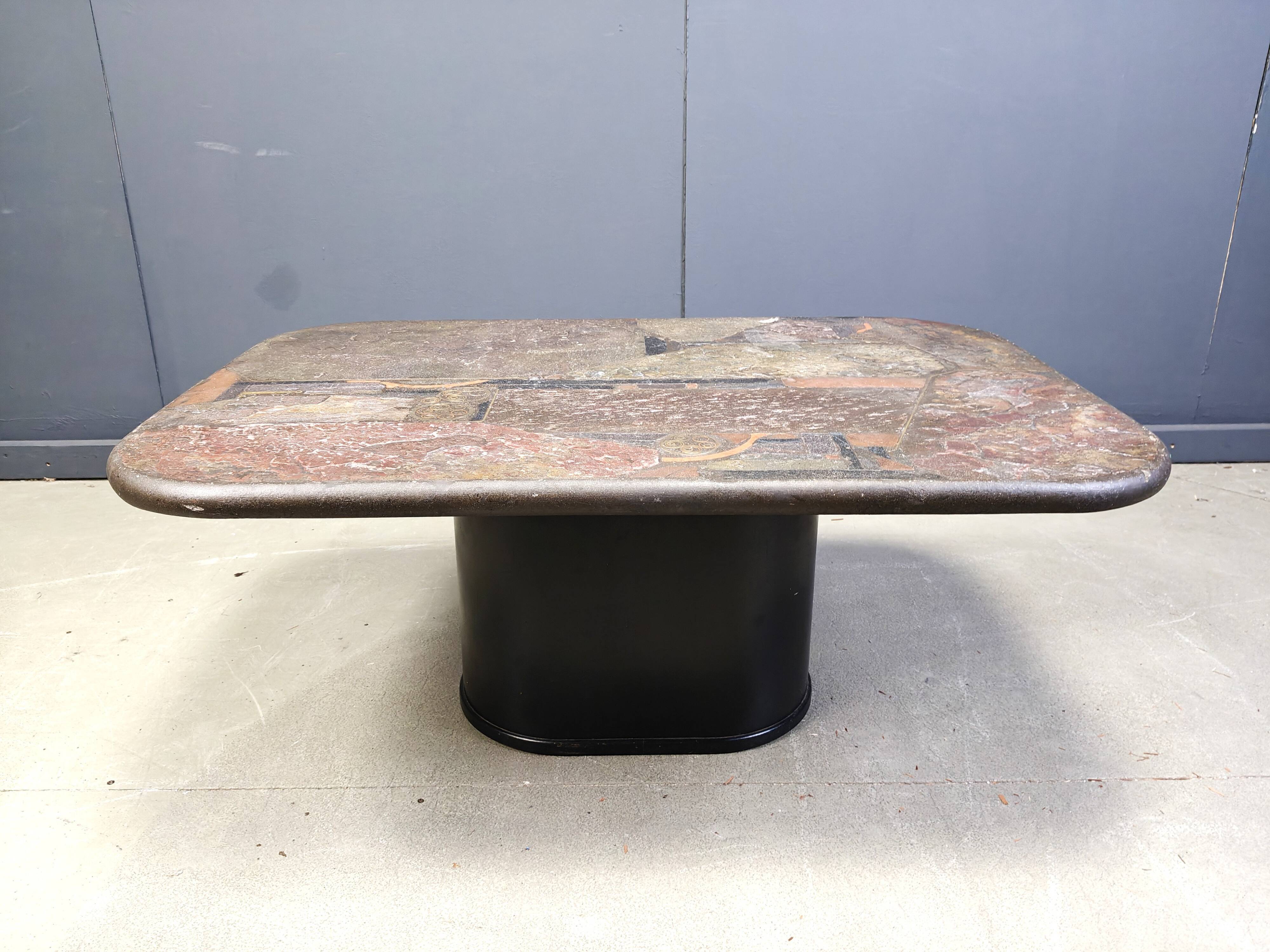 Table basse de Marcus Kingma, années 1980