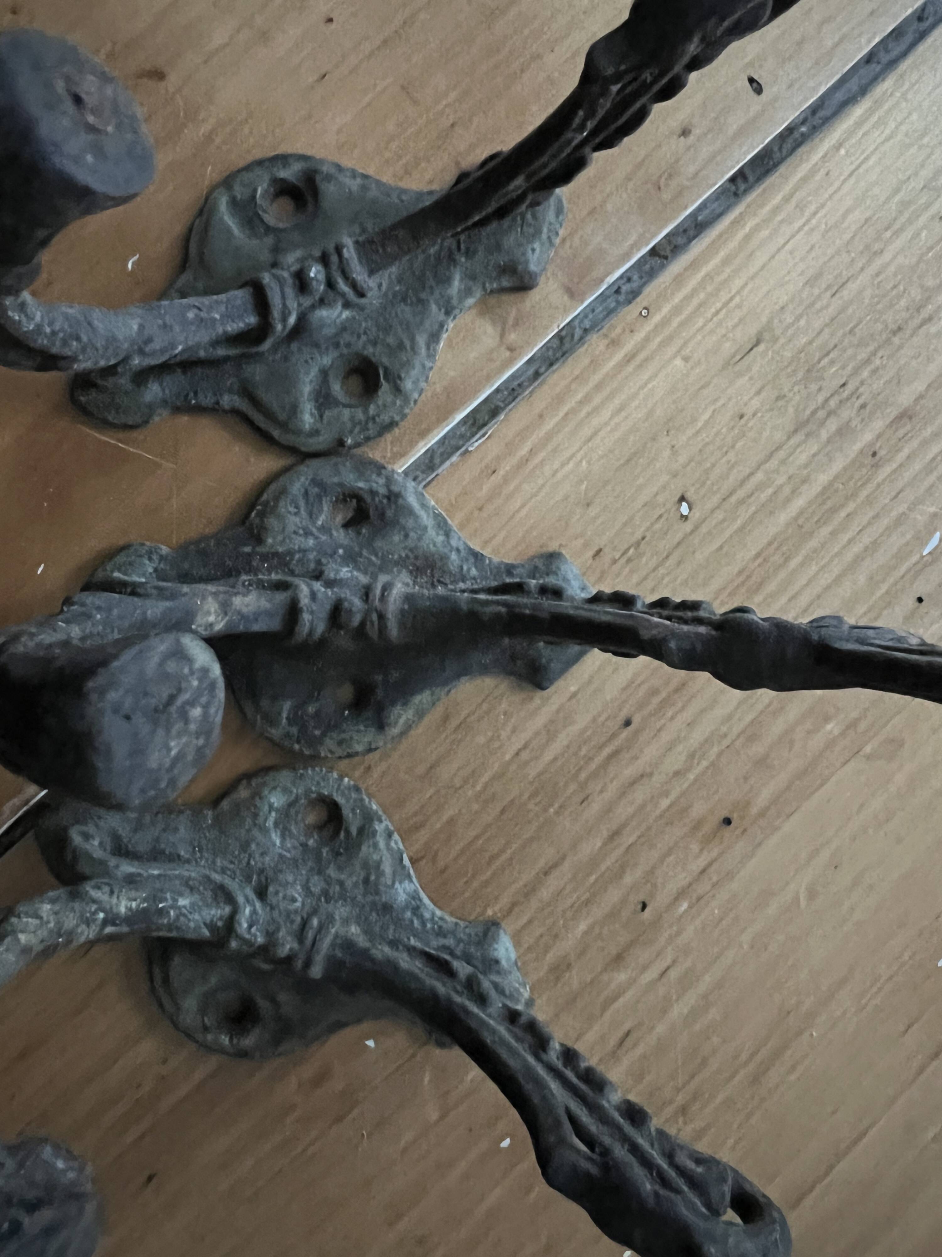 Cast iron coat hook year 1920