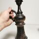 Candle holder, vintage ceramic signed Jean Marais