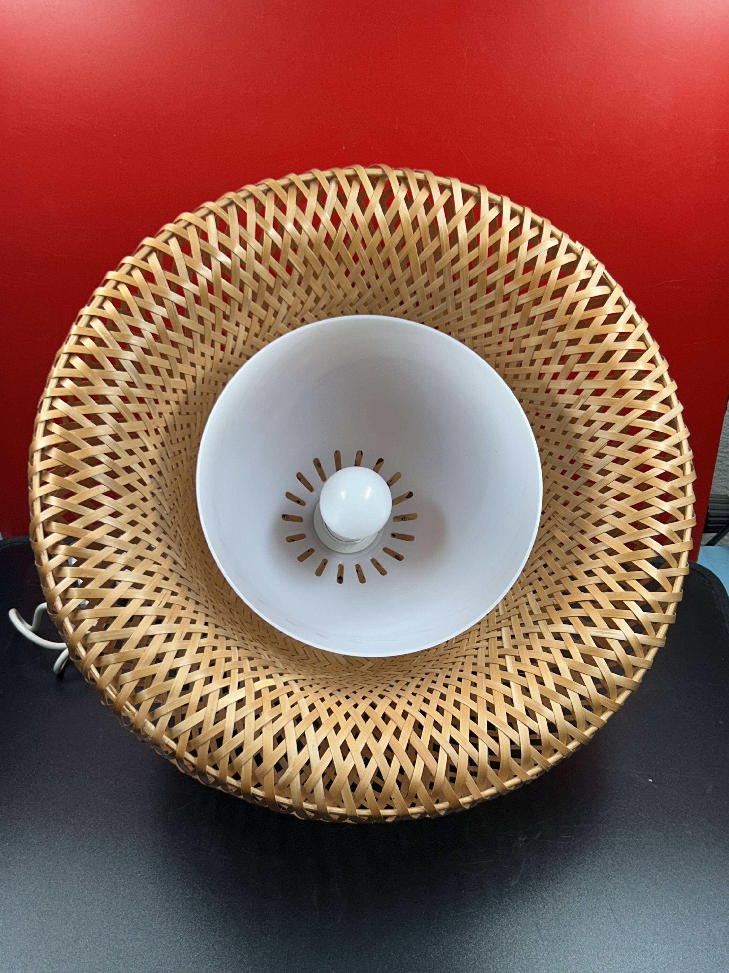 IKEA Boja pendant light in woven split bamboo - Designer Lamp
