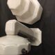 Wall light porcelain and Opaline with Gradin, art deco 1930