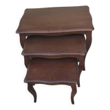 Vintage wooden nesting table