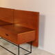 Floating bedside tables in teak veneer - Belgium - 1960's