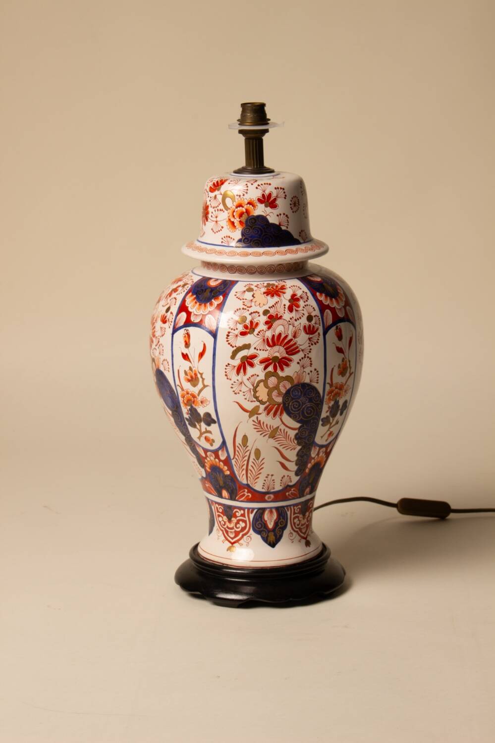 Pied de lampe céramique peinte à la main