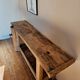 Old solid wood workbench
