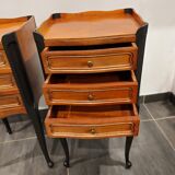 Pair of vintage Louis XV style bedside tables