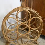 Rattan bottle holder