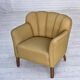 Années 1960, paire de fauteuils danois, laine d'ameublement verte, pieds en frêne.