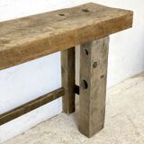 Vintage solid wood workbench