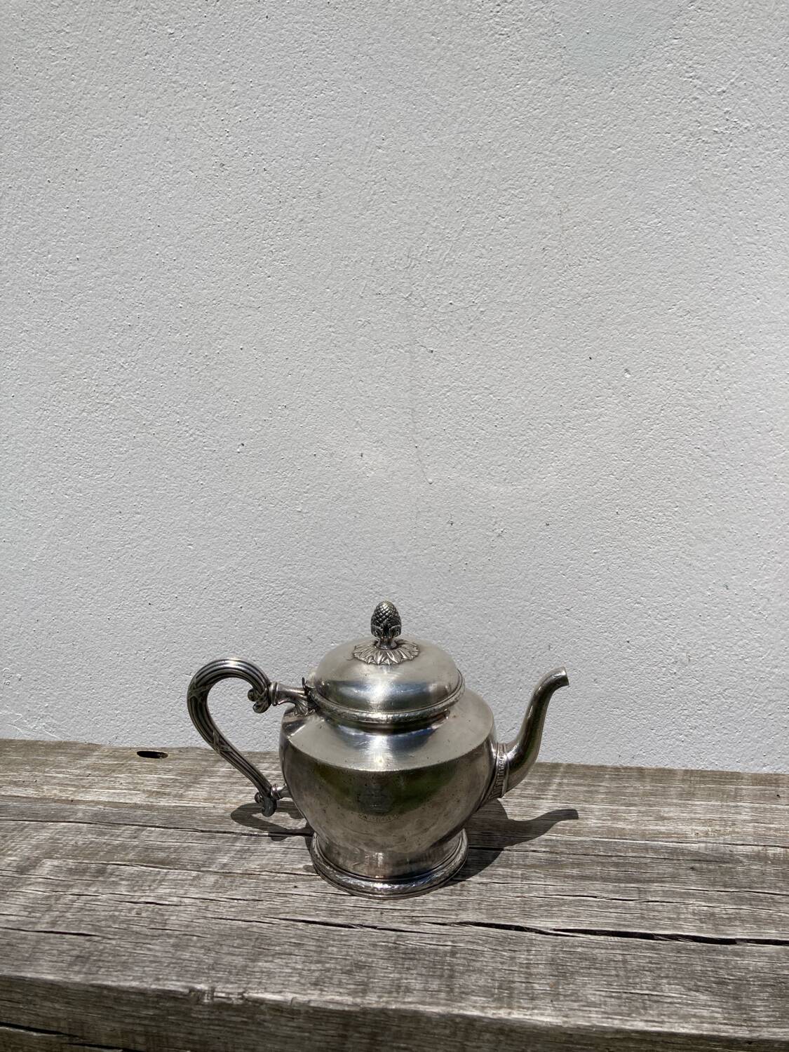 Christofle silver metal teapot