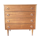 Commode en teck plaqué vintage