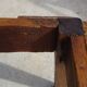 Rustic kneading trough in solid oak, removable lid and base.
