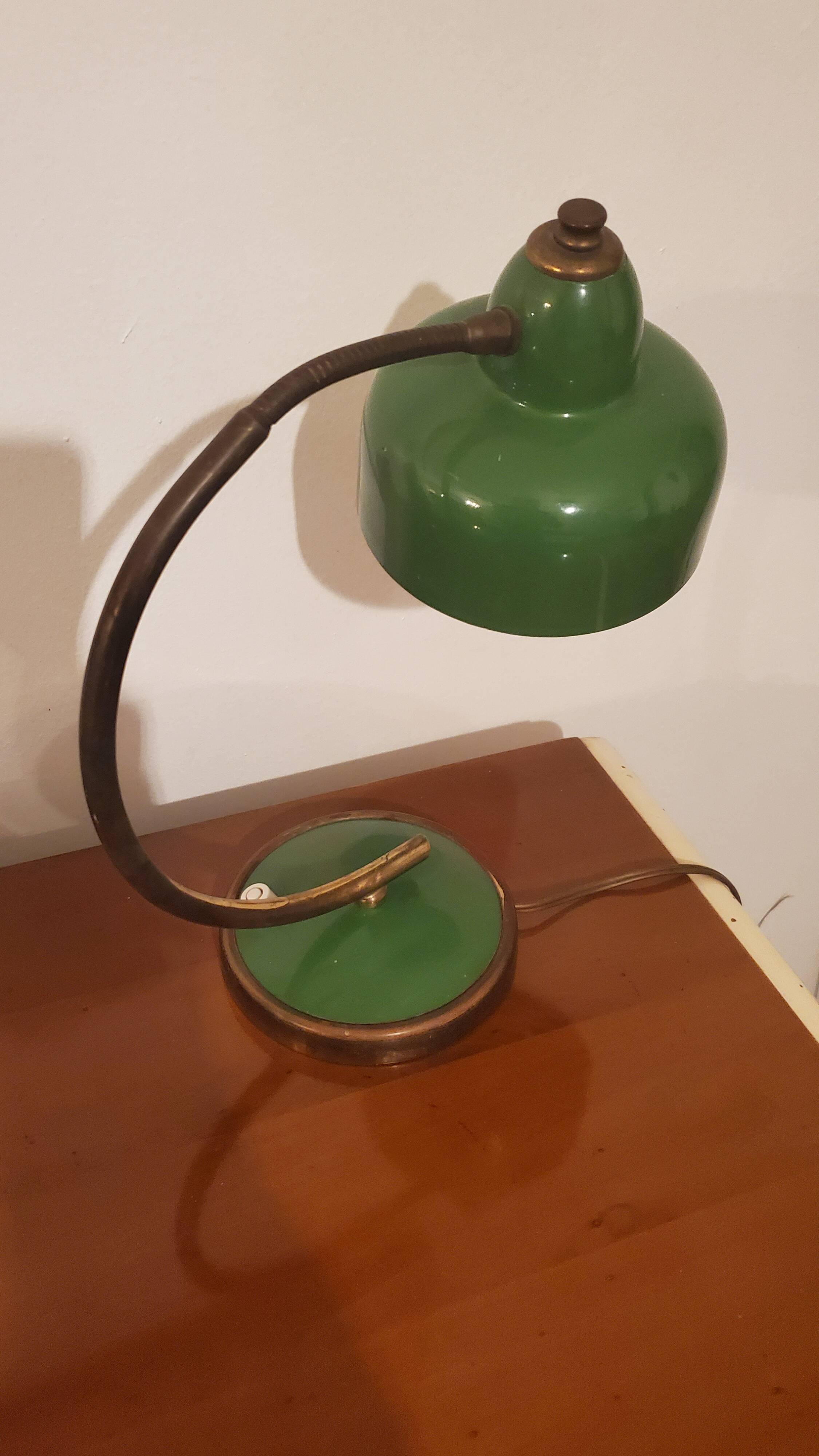 Bedside lamp, vintage table