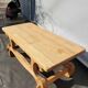 Medieval solid oak coffee table