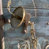 Chandelier with bronze and crystal grapevines
