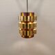 Danish hanging lamp from the 70s, in thin cut metal.