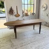 Oval farmhouse table 250cm pine