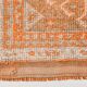 2x13 Soft Orange & Fuchsia Pattern Rug, Vintage Ousahk Runner Rug,90x381 Cm