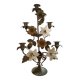 Church candelabrum in brass and glass
