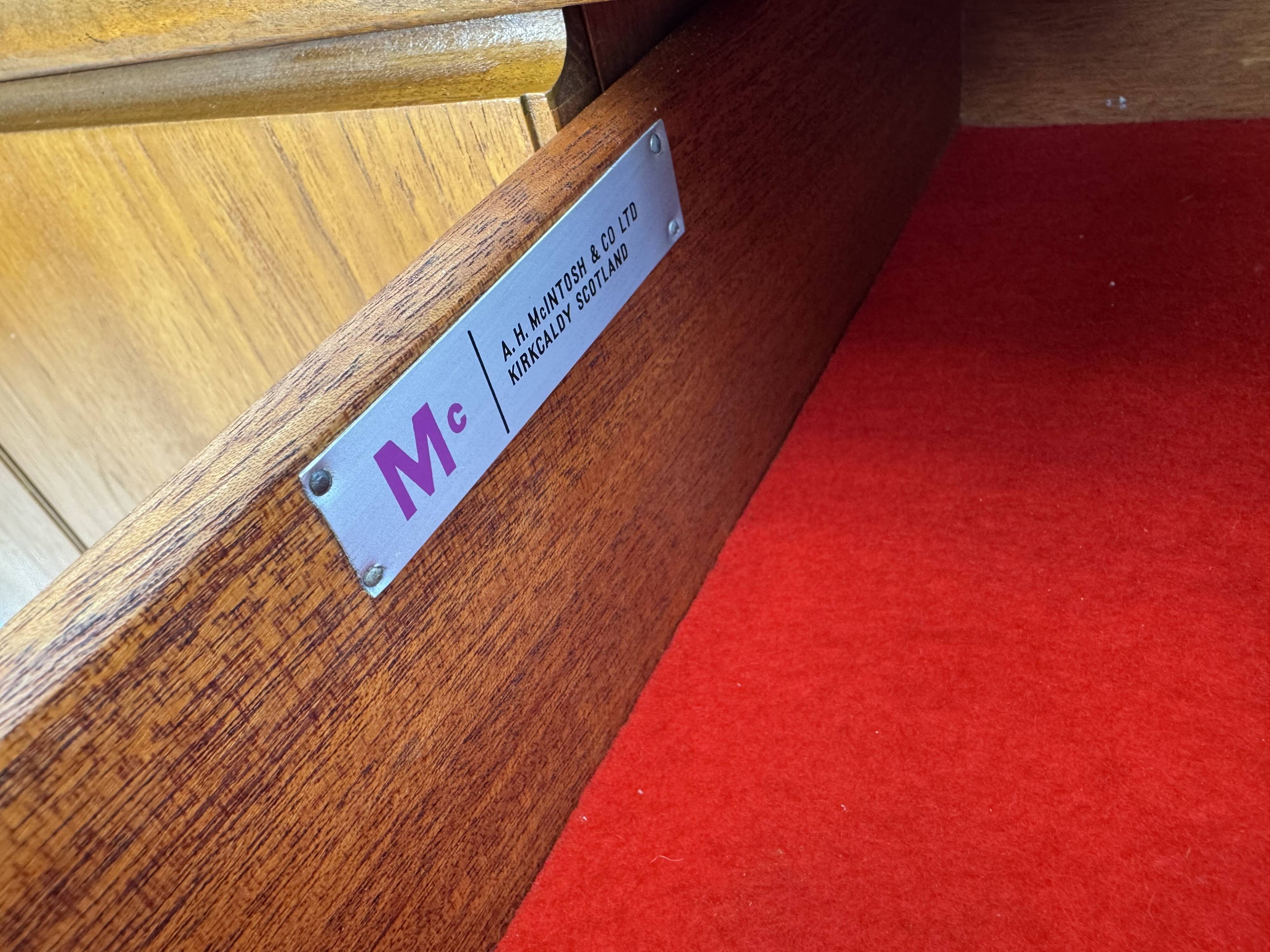 Unique vintage McIntosh sideboard designed by T. Robertson from the 1960s.