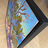Cedar at high noon, Oil on canvas signed Leigh Gusterson