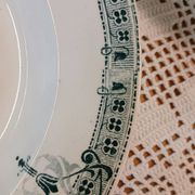 6 assiettes creuses anciennes Terre de fer